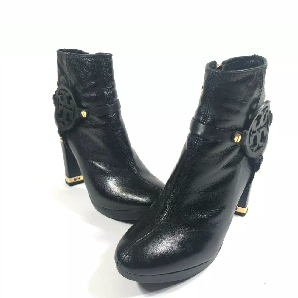 Tory Burch 6.5M Leather Zip Ankle Boots